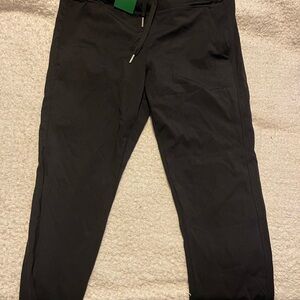 SoftlyZero™ Plush High Waisted Drawstring Pocket Plain Full Length Joggers